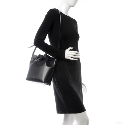 Mansur Gavriel Calfskin Mini Bucket Bag Black Argento 2 of 20