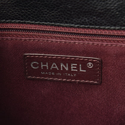 Chanel Crumpled Grained Calfskin Medium CC Crave Flap Black 6 of 13