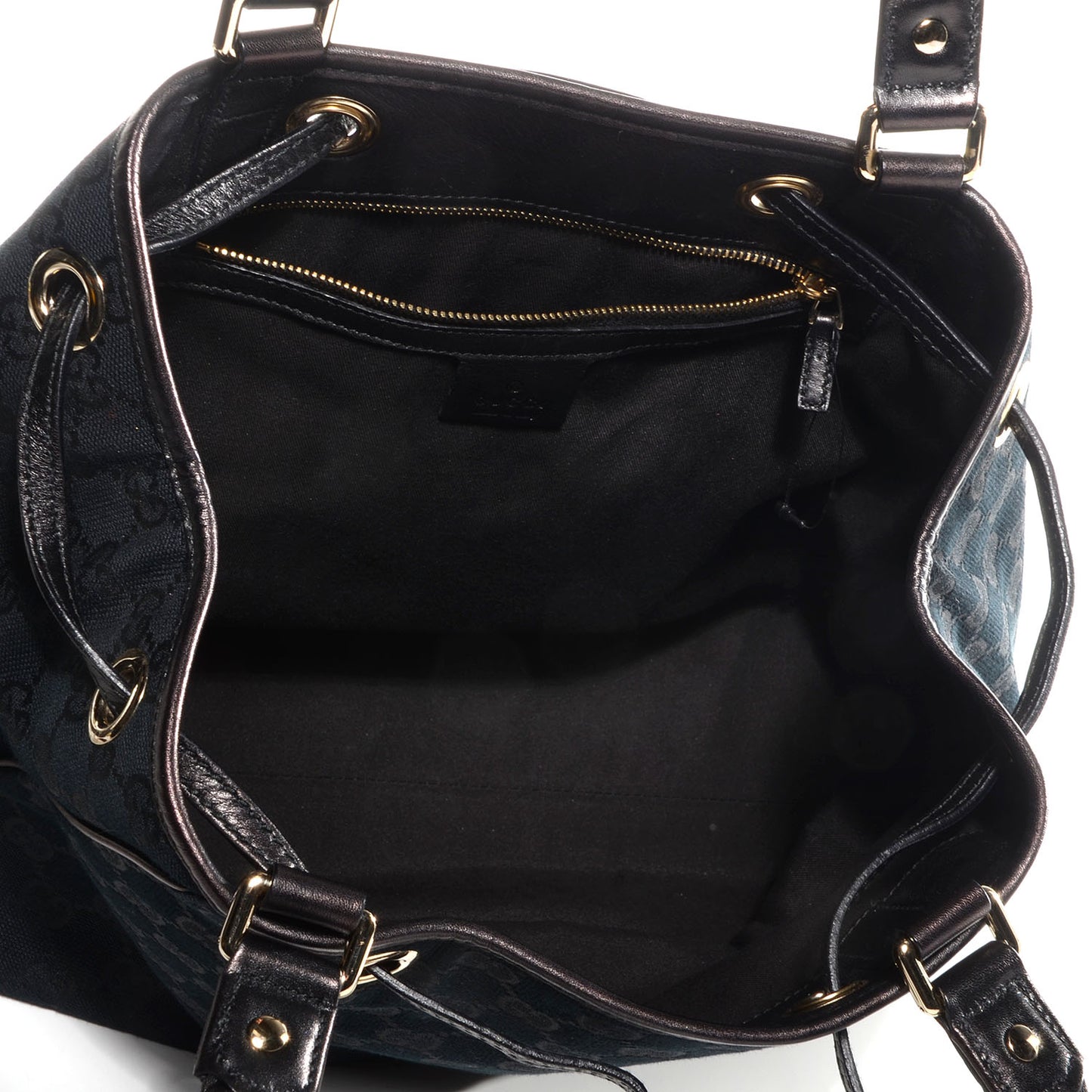 Monogram Peggy Braided Tote Black