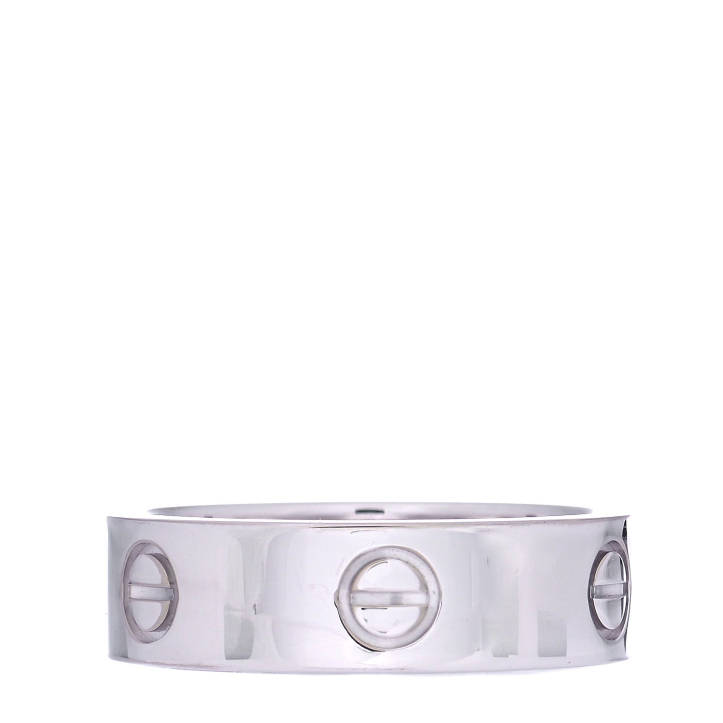 18K White Gold 5.5mm LOVE Ring 58 8.25