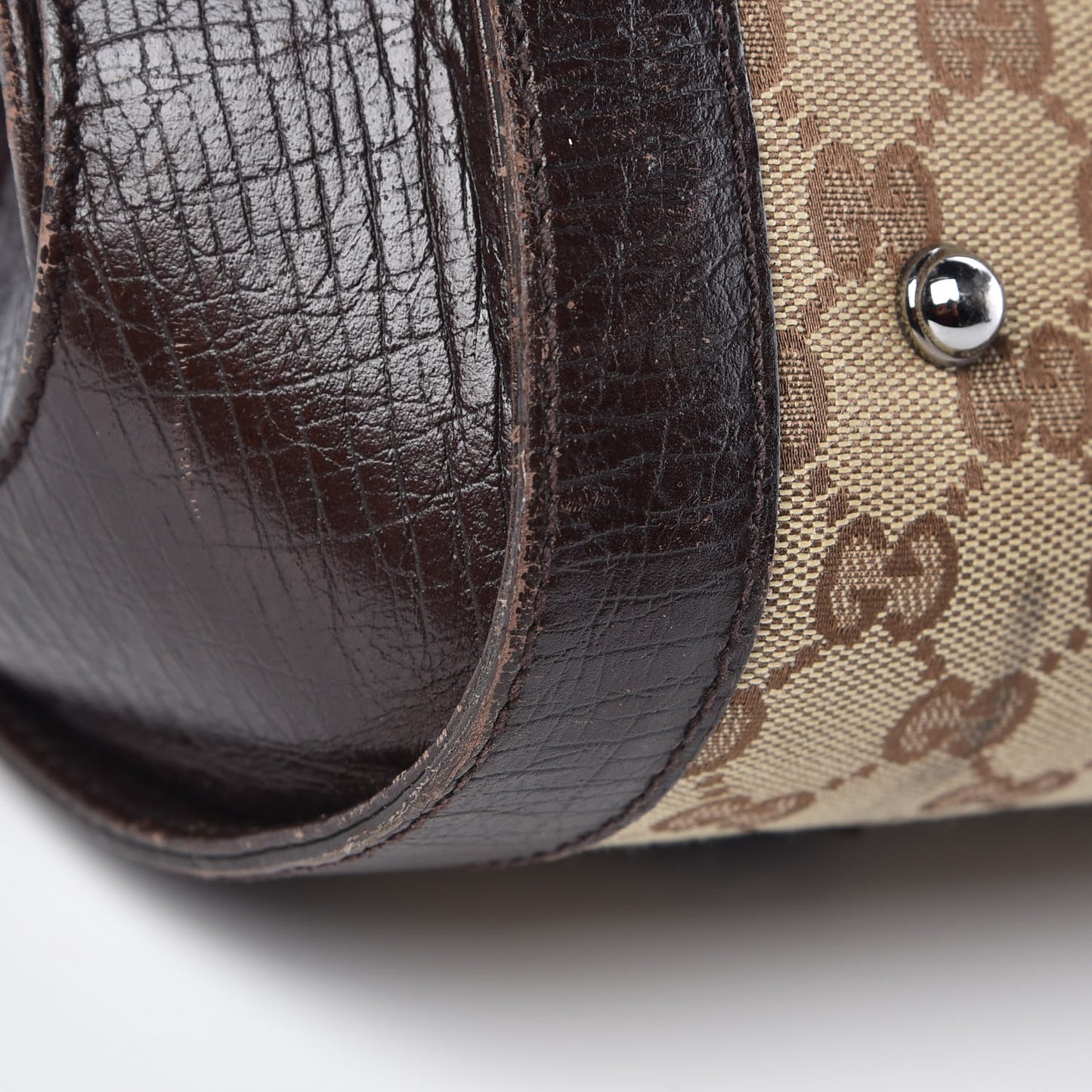 Monogram Bamboo Bullet Bag Dark Brown