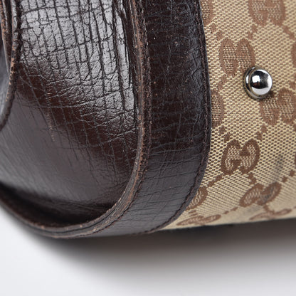 Gucci Monogram Bamboo Bullet Bag Dark Brown 10 of 19