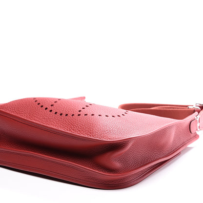Hermes Taurillon Clemence Evelyne III GM Rouge Garance 7 of 12