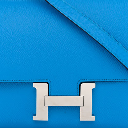 Hermes Epsom Constance 24 Bleu Frida 8 of 10