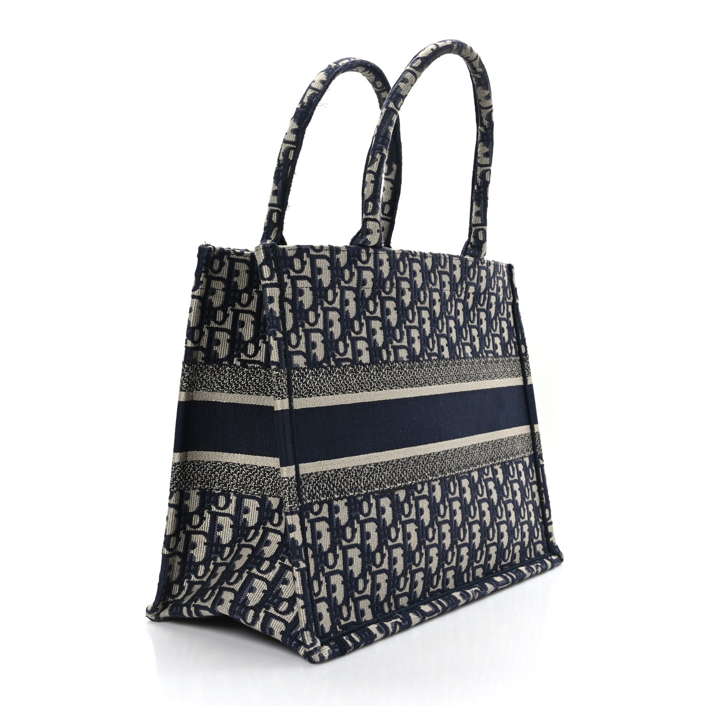 Oblique Medium Book Tote Blue Multicolor