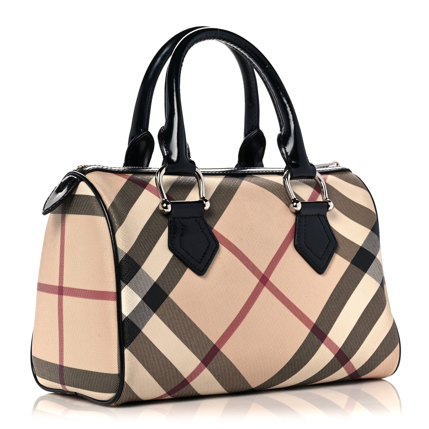 Nova Check Small Chester Bowling Bag Black