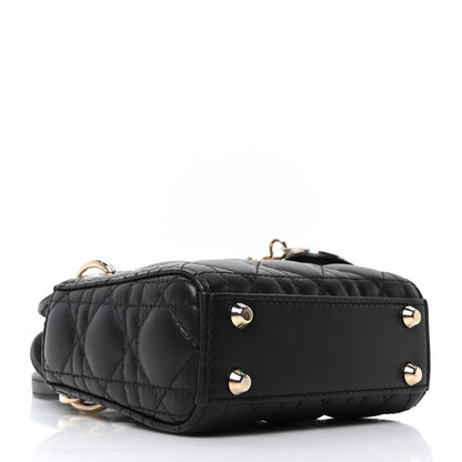 Christian Dior Lambskin Cannage Micro Lady Dior Black 4 of 10