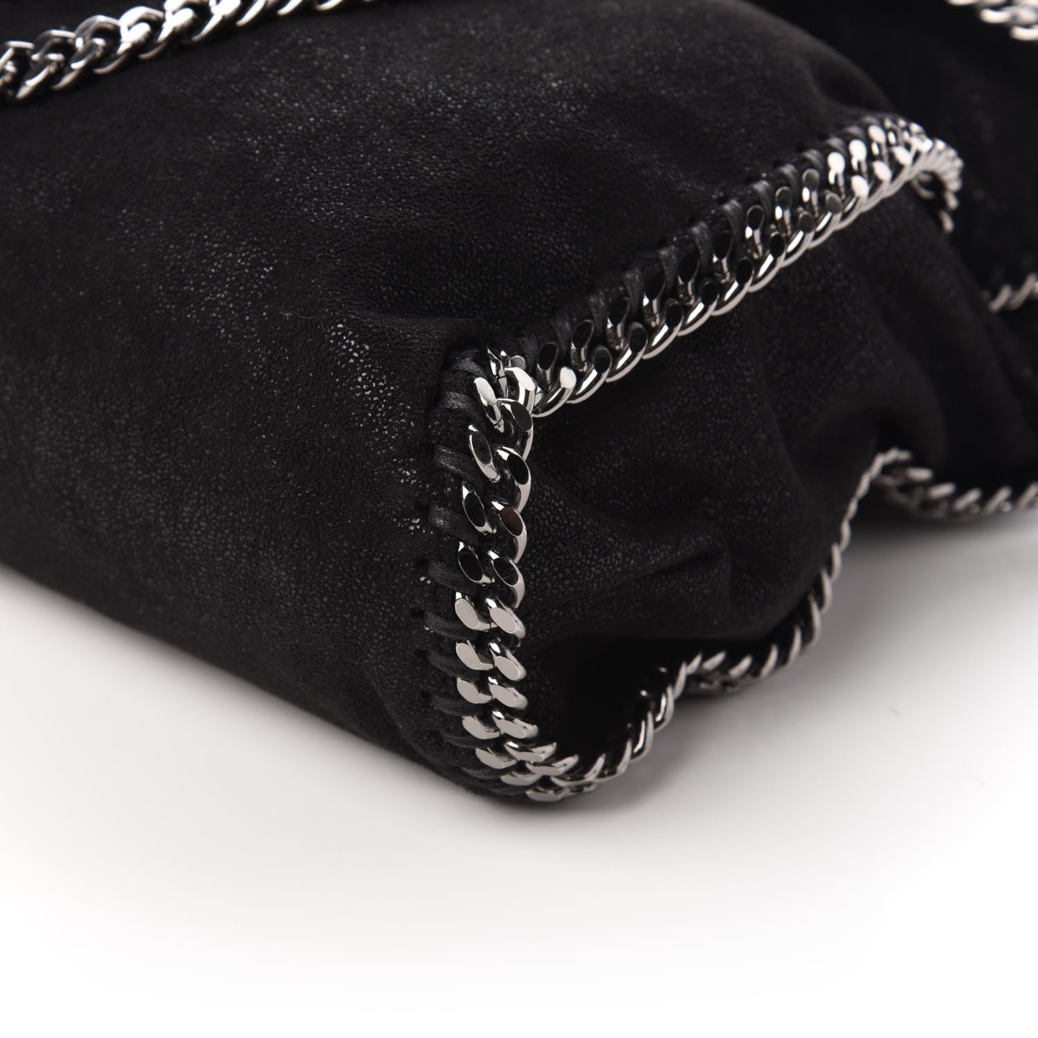 Stella McCartney Shaggy Deer Big Falabella Tote Black 7 of 10