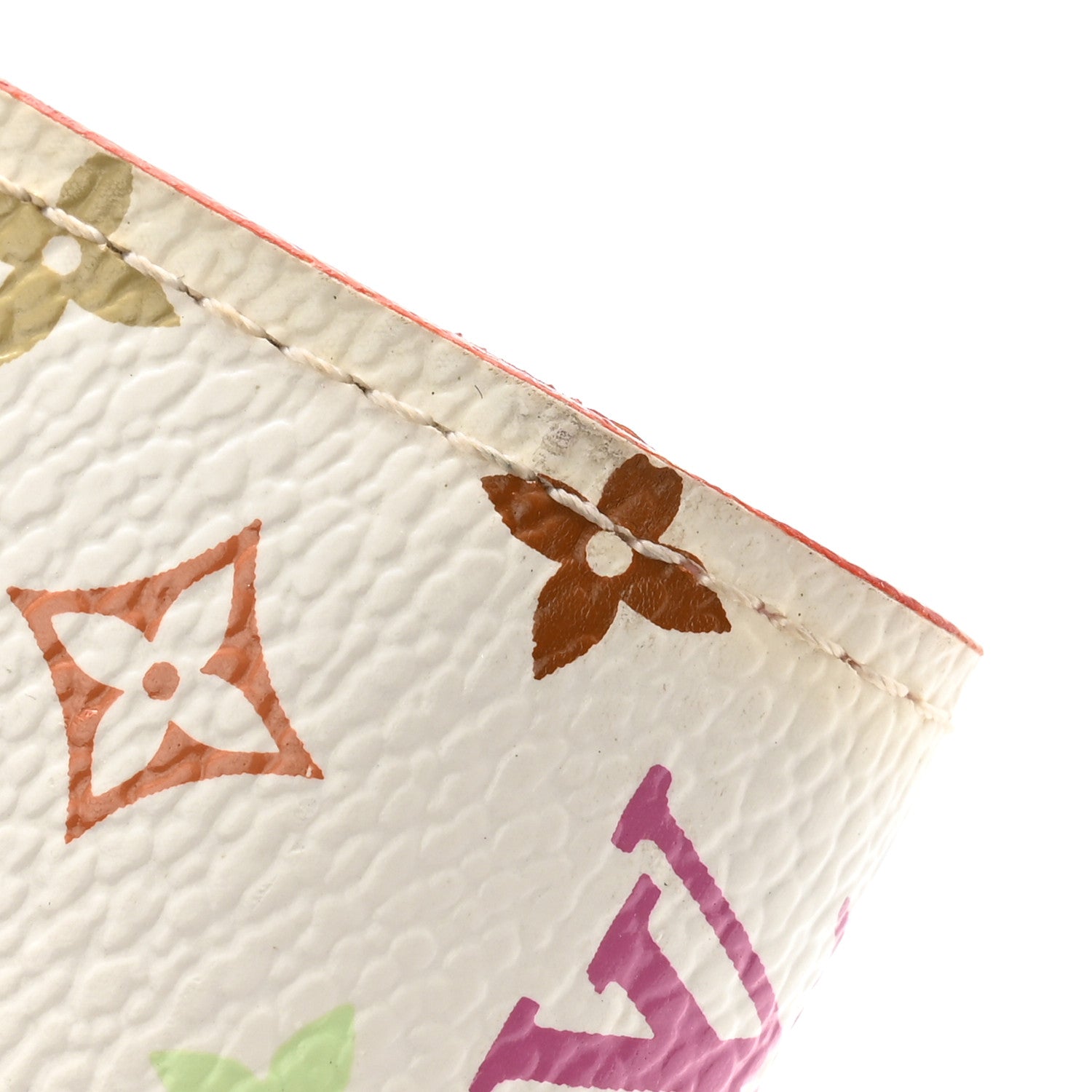 Louis Vuitton LOUIS VUITTON Monogram Multicolor Sarah Wallet White Litchi 8 of 11