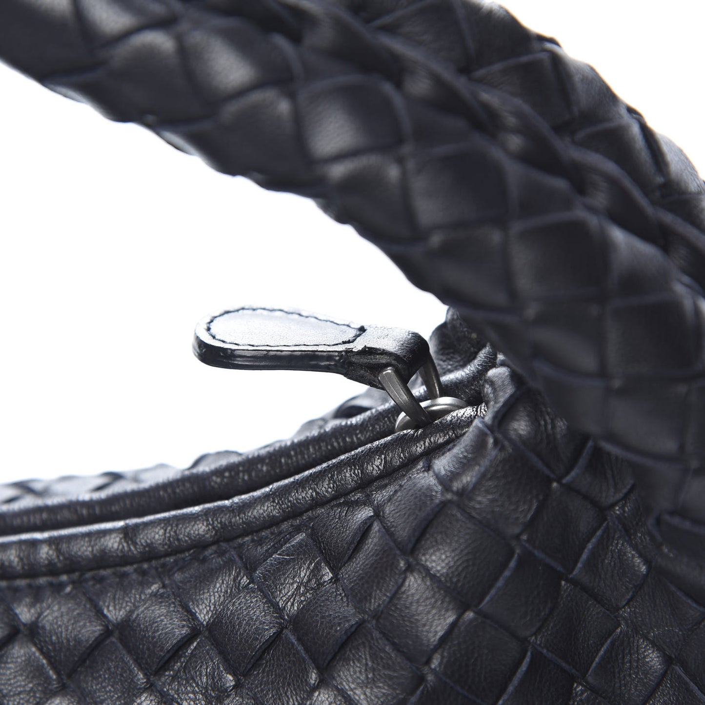 Nappa Intrecciato Medium Veneta Hobo Black