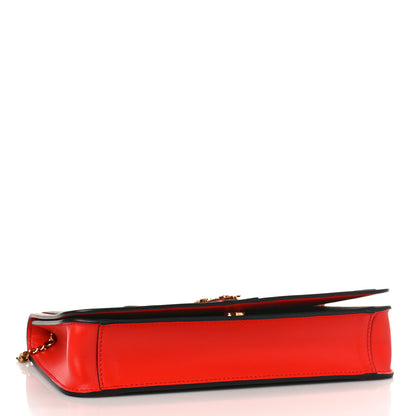 Versace Coated Canvas Virtus La Greca Signature Shoulder Bag Red 7 of 9