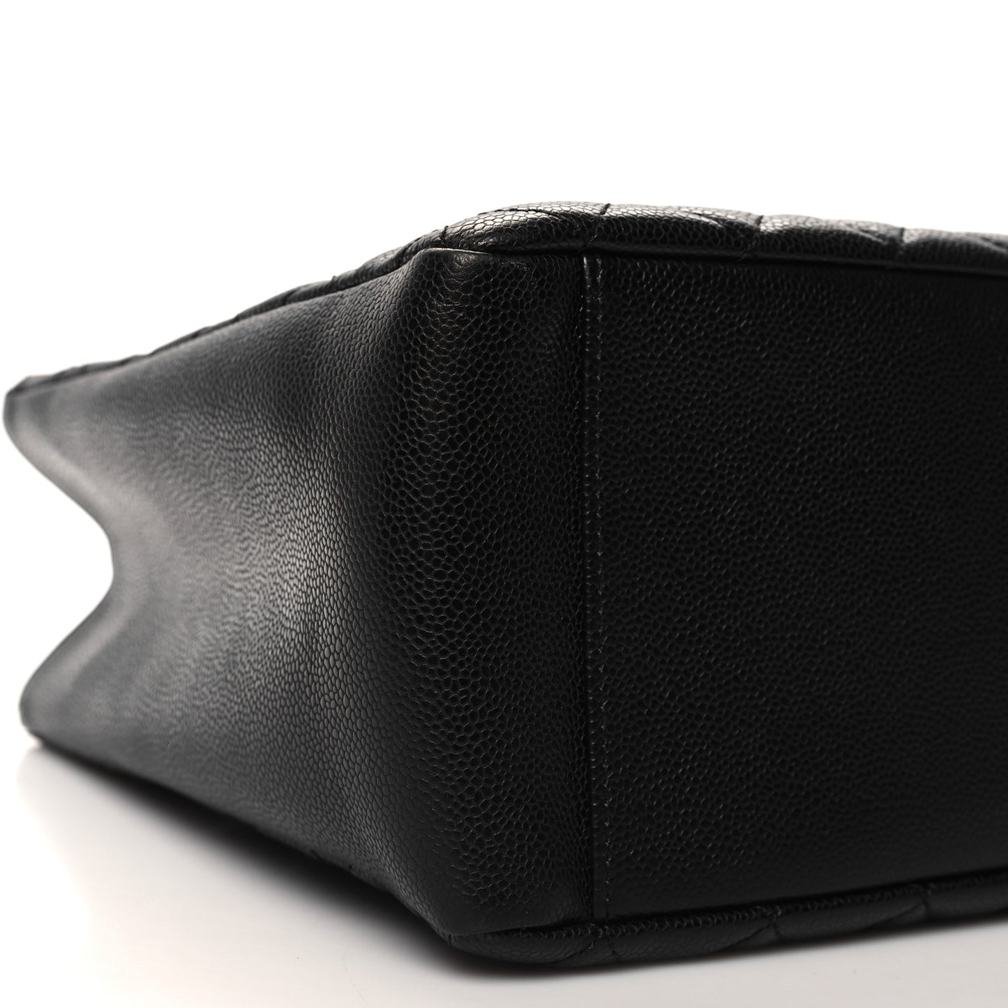 Caviar Quilted Grand Shopping Tote GST Black