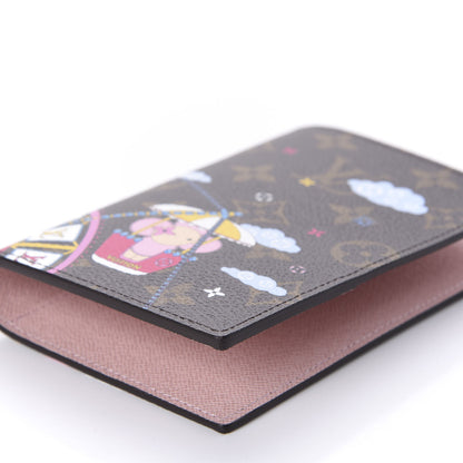 Louis Vuitton Monogram 2020 Christmas Animation Big Wheel Passport Cover Rose Ballerine 6 of 10