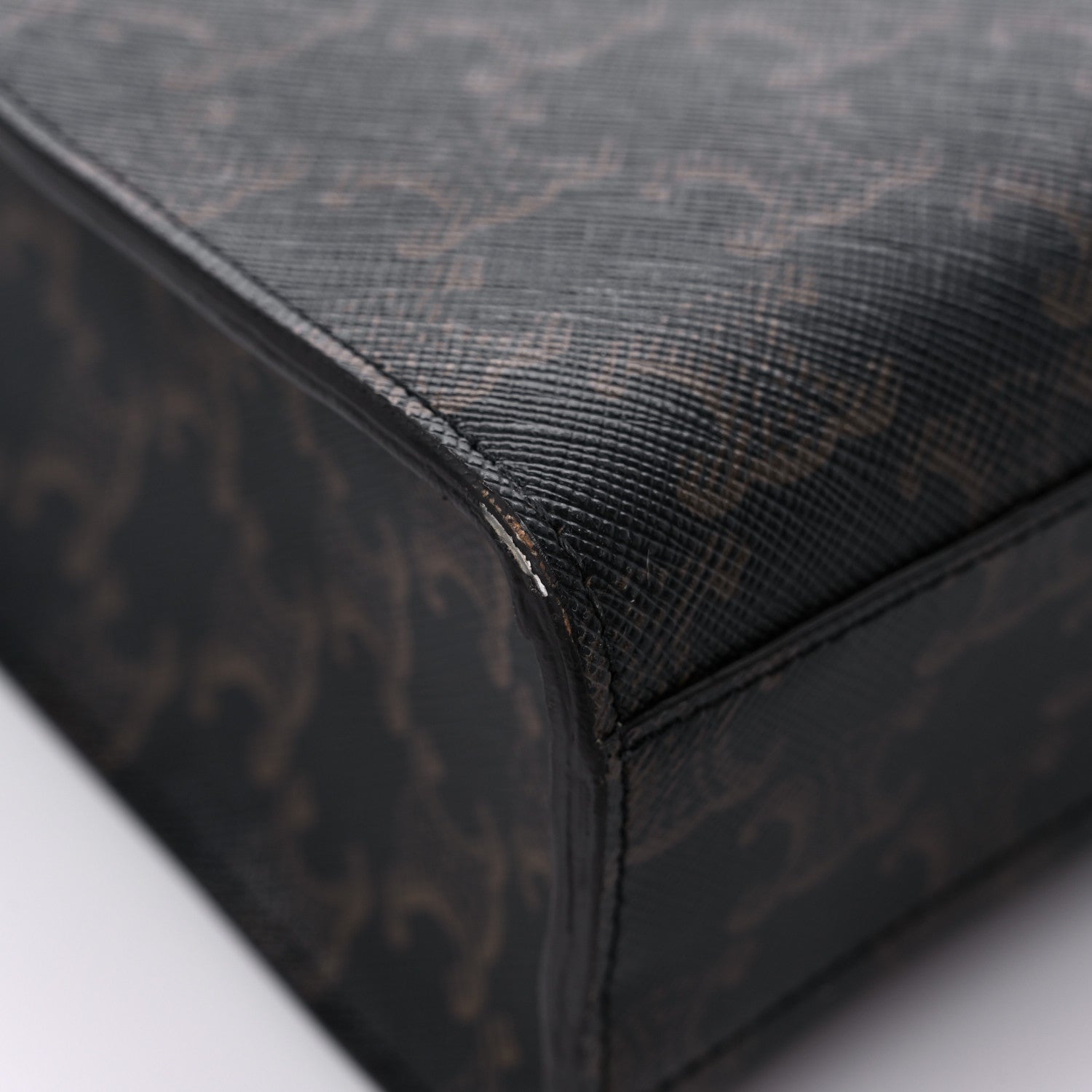 Celine Triomphe Canvas Calfskin Paris Print Small Vertical Cabas Tan 5 of 13