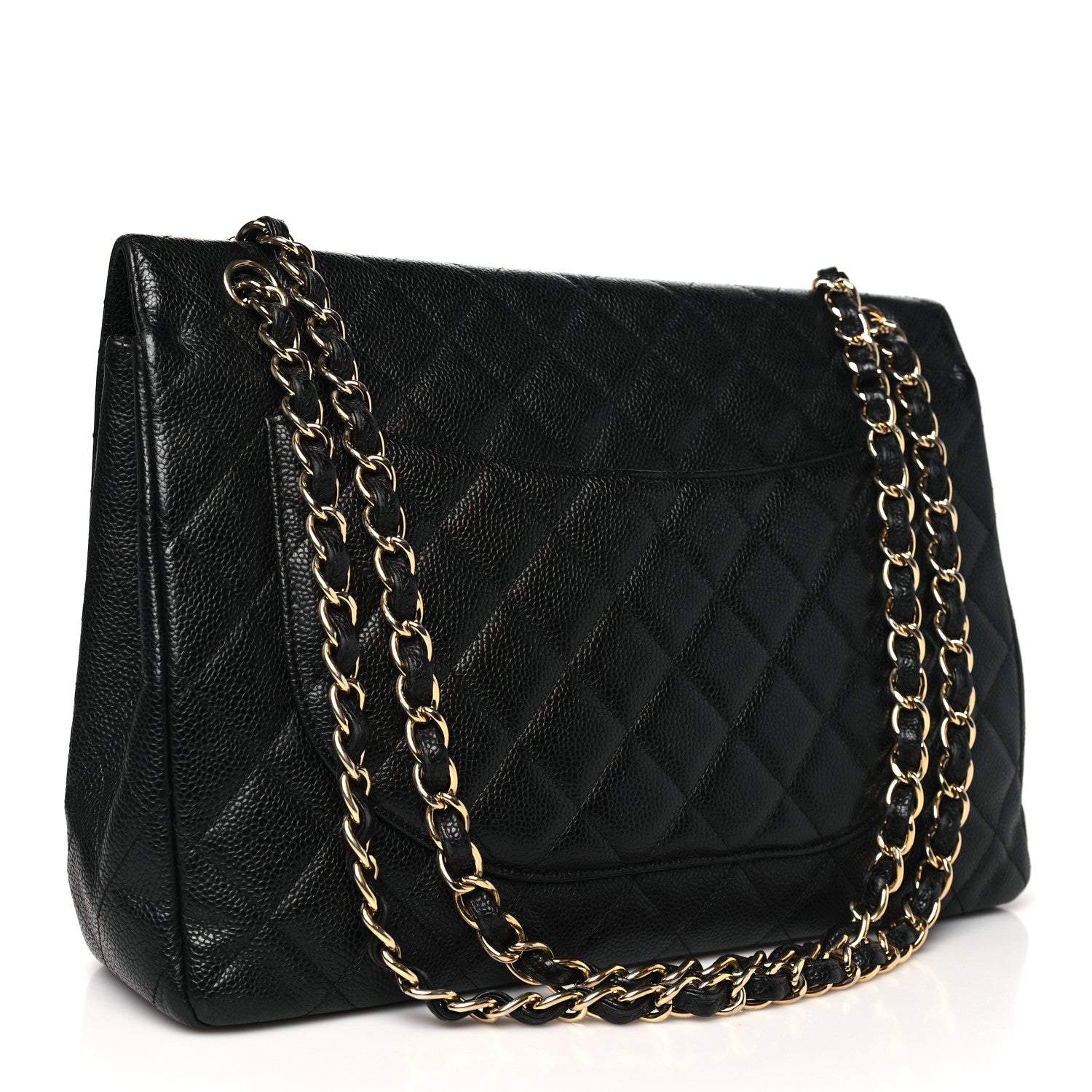 Chanel Caviar Quilted Maxi Single Flap Black 3 of 12