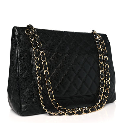 Chanel Caviar Quilted Maxi Single Flap Black 3 of 12