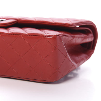 Chanel Lambskin Quilted Medium Double Flap Red 10 of 12