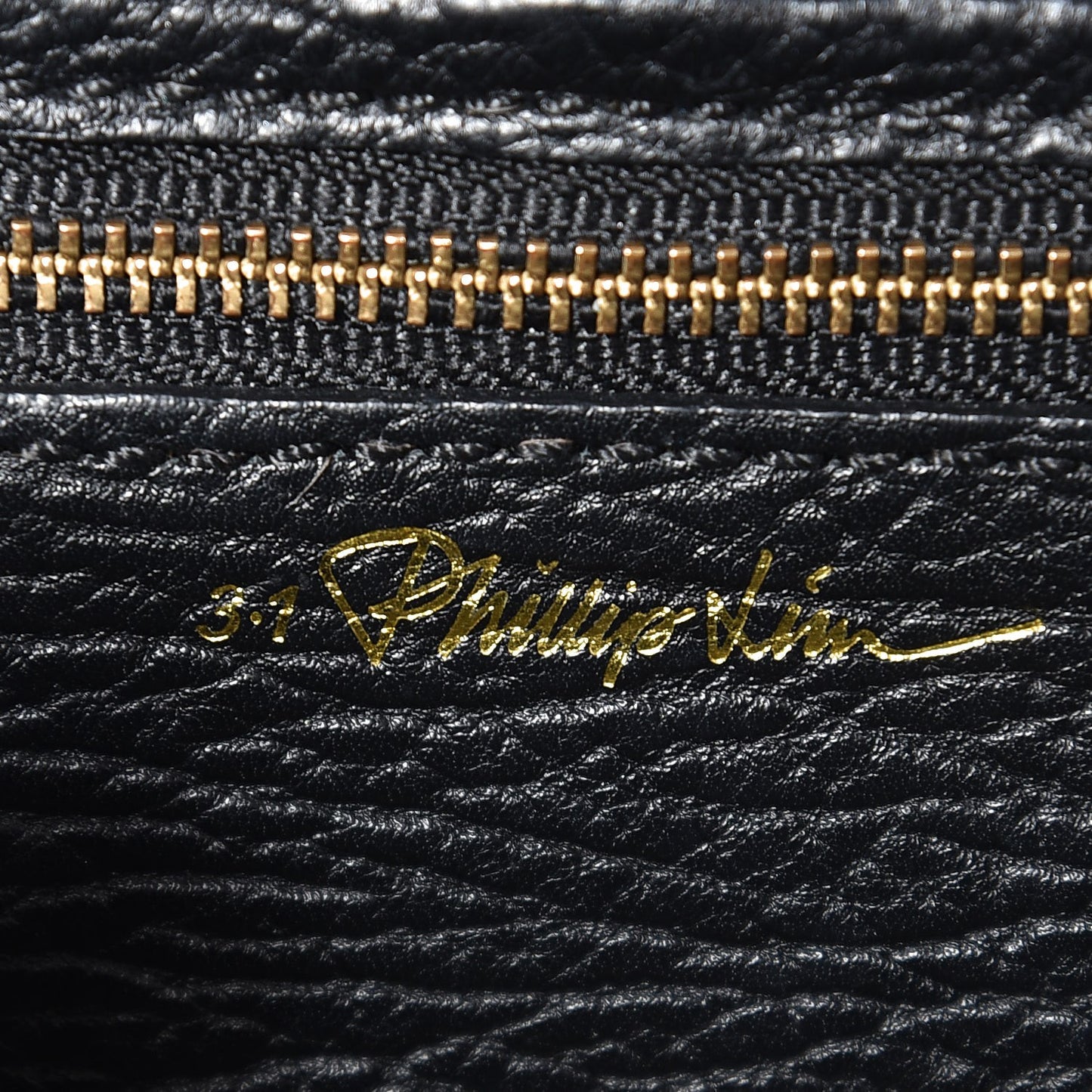 3.1 Textured Calfskin Mini Pashli Satchel Black