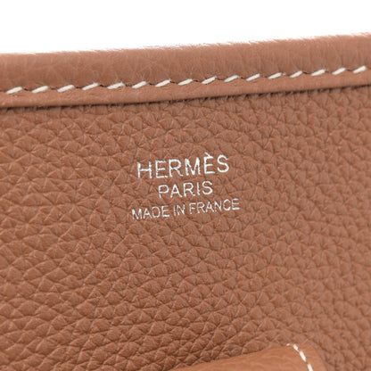 Hermes Taurillon Clemence Evelyne III PM Gold 6 of 12