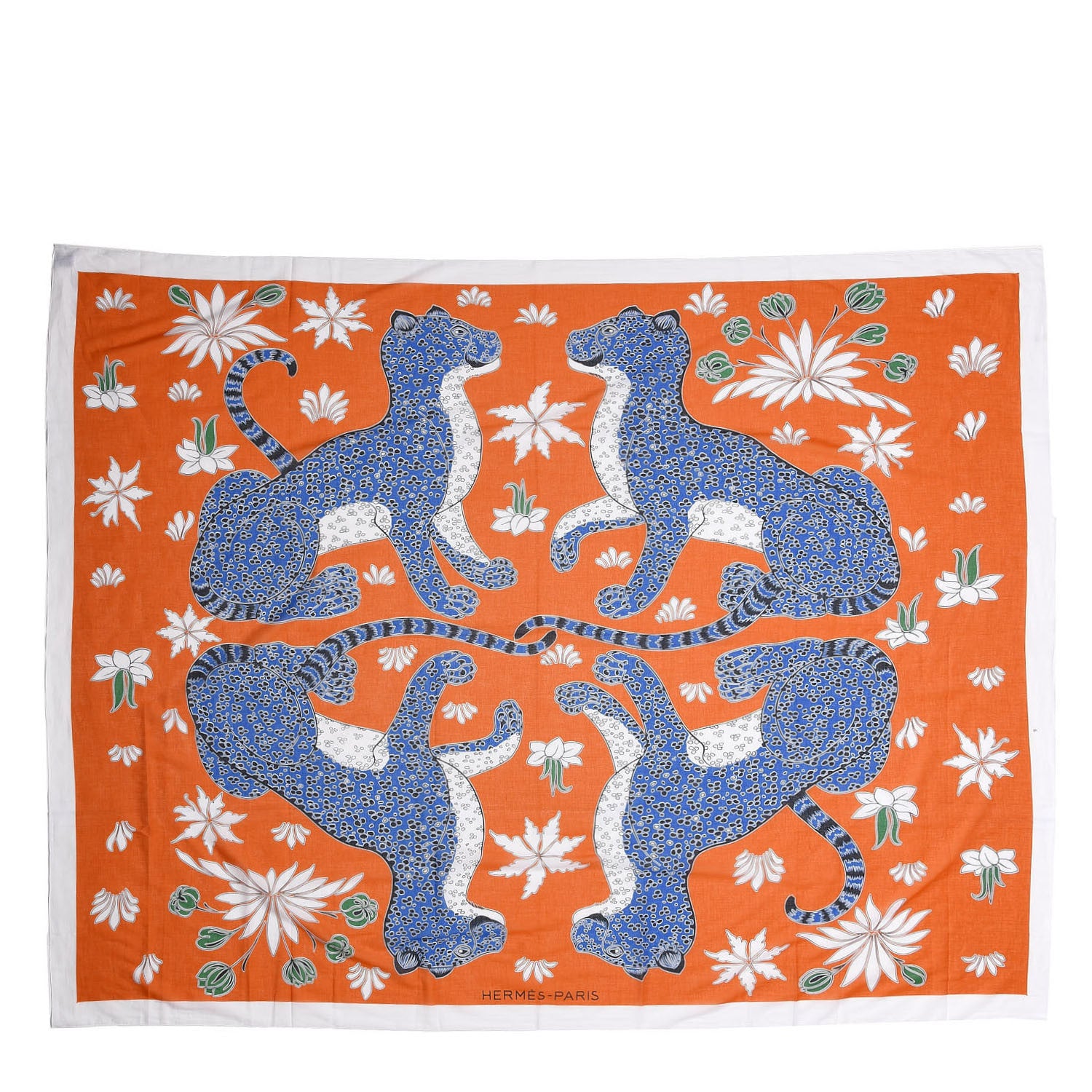 Hermes Cotton Leopards Beach Pareo 1 of 6