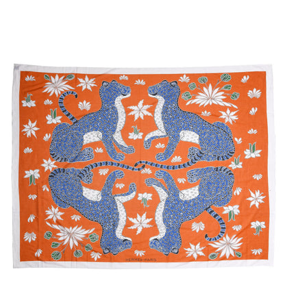 Hermes Cotton Leopards Beach Pareo 1 of 6