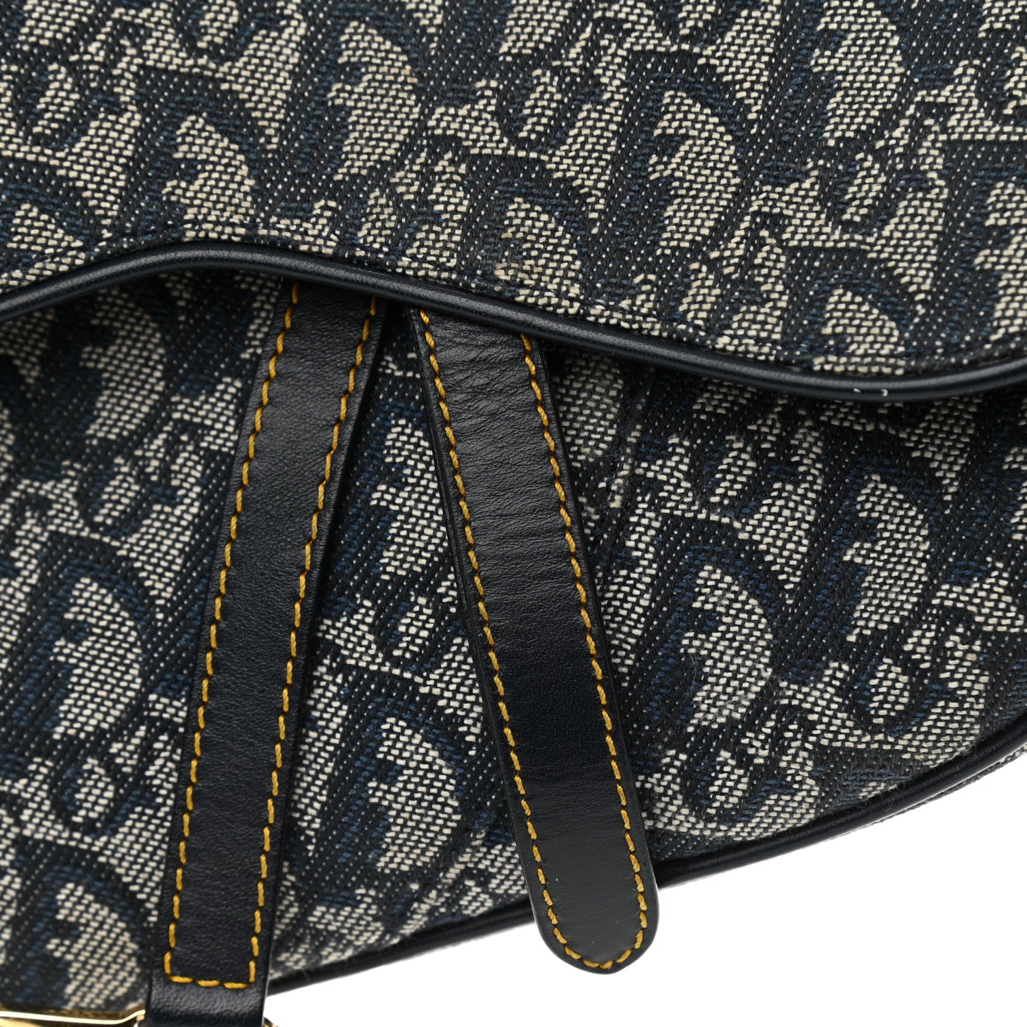 Christian Dior Monogram Saddle Bag Blue 8 of 9