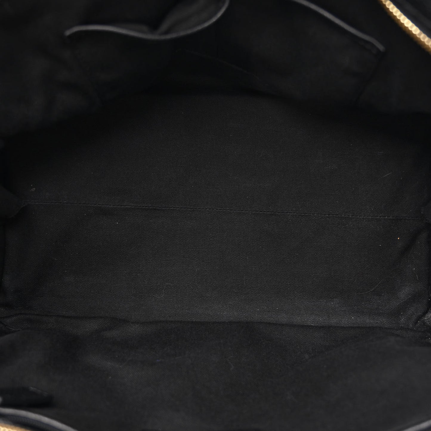Pebbled Calfskin Large Skull Padlock Zip Around Tote Black