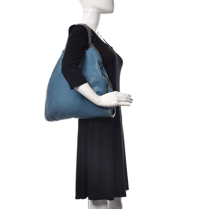 Stella McCartney Shaggy Deer Falabella Fold Over Tote Blue 3 of 10
