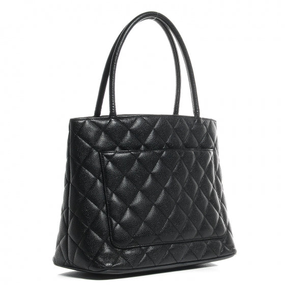 Chanel Caviar Medallion Tote Black 3 of 7