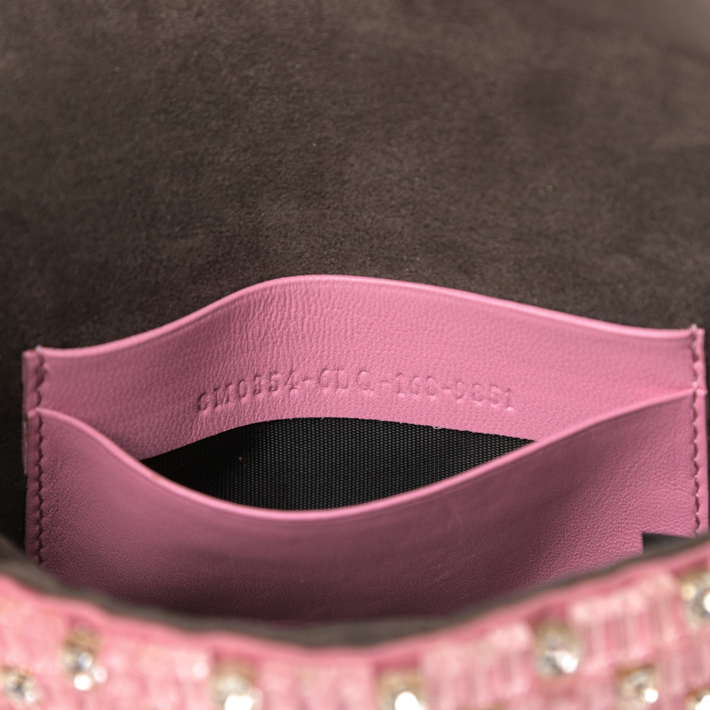 Crystal Beaded Monster Baguette Belt Bag 95 38 Pink