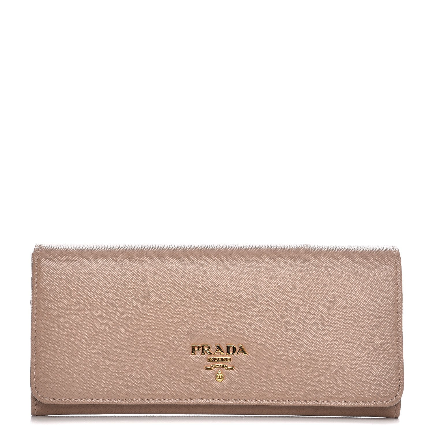 Prada Saffiano Metal Continental Flap Wallet Cammeo 1 of 9