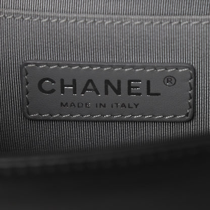 Chanel Calfskin Chevron Quilted Small Boy Flap Black 6 of 10