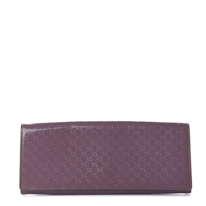 Gucci Patent Microguccissima Small Broadway Clutch Argyle Lavender 1 of 8