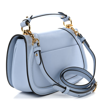 Gucci Roxy Calfskin Medium Blondie Top Handle Bag Cloudy Blue 3 of 10