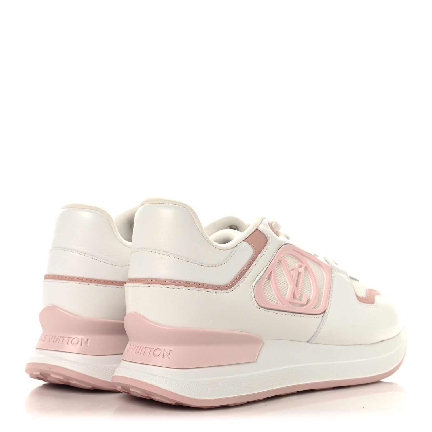Louis Vuitton Calfskin Neo Run Away Sneakers 39 White Pink 5 of 8