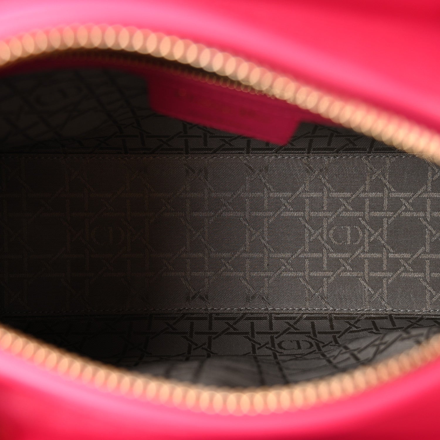 Christian Dior Lambskin Cannage Medium Lady Dior Fuchsia 5 of 11