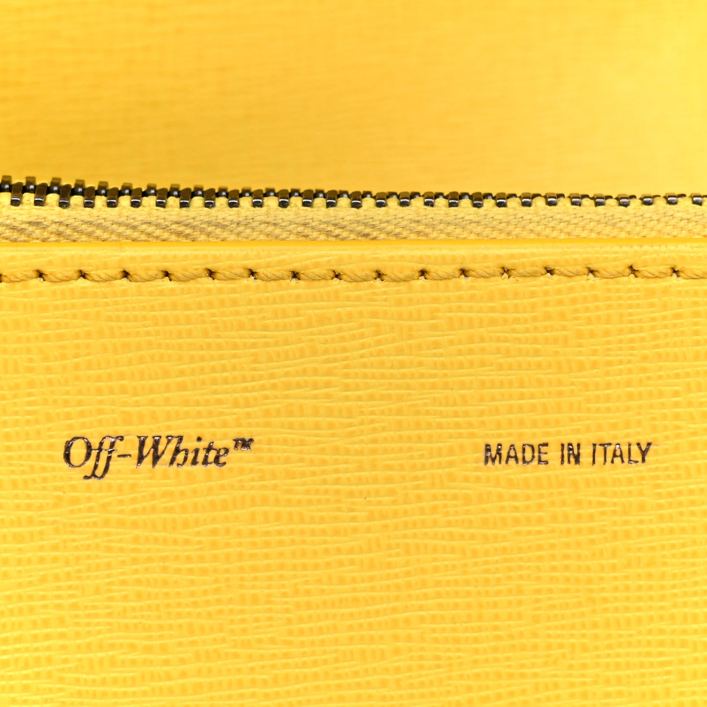 Calfskin Mini Binder Clip Bag Yellow