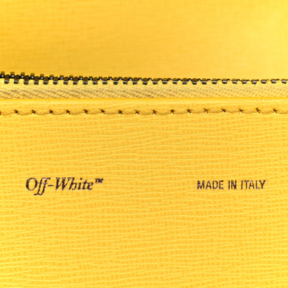 Off-White Calfskin Mini Binder Clip Bag Yellow 6 of 15