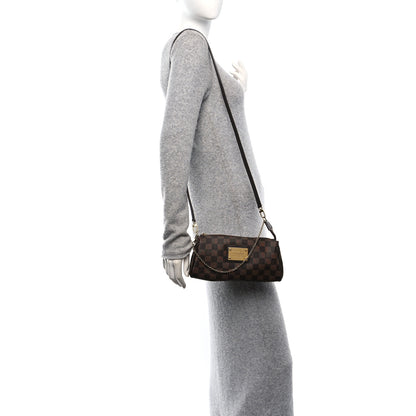 Louis Vuitton Damier Ebene Eva Clutch 2 of 11