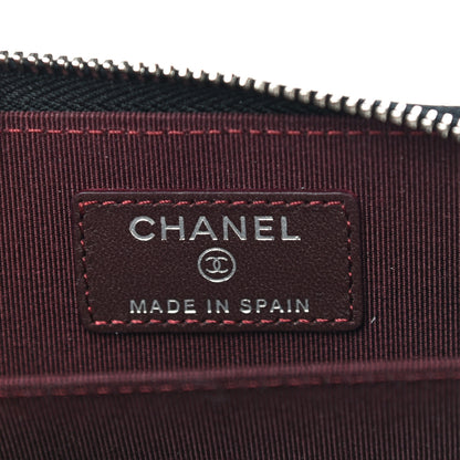 Chanel Lambskin Quilted Zip Coin Purse Black 6 of 11