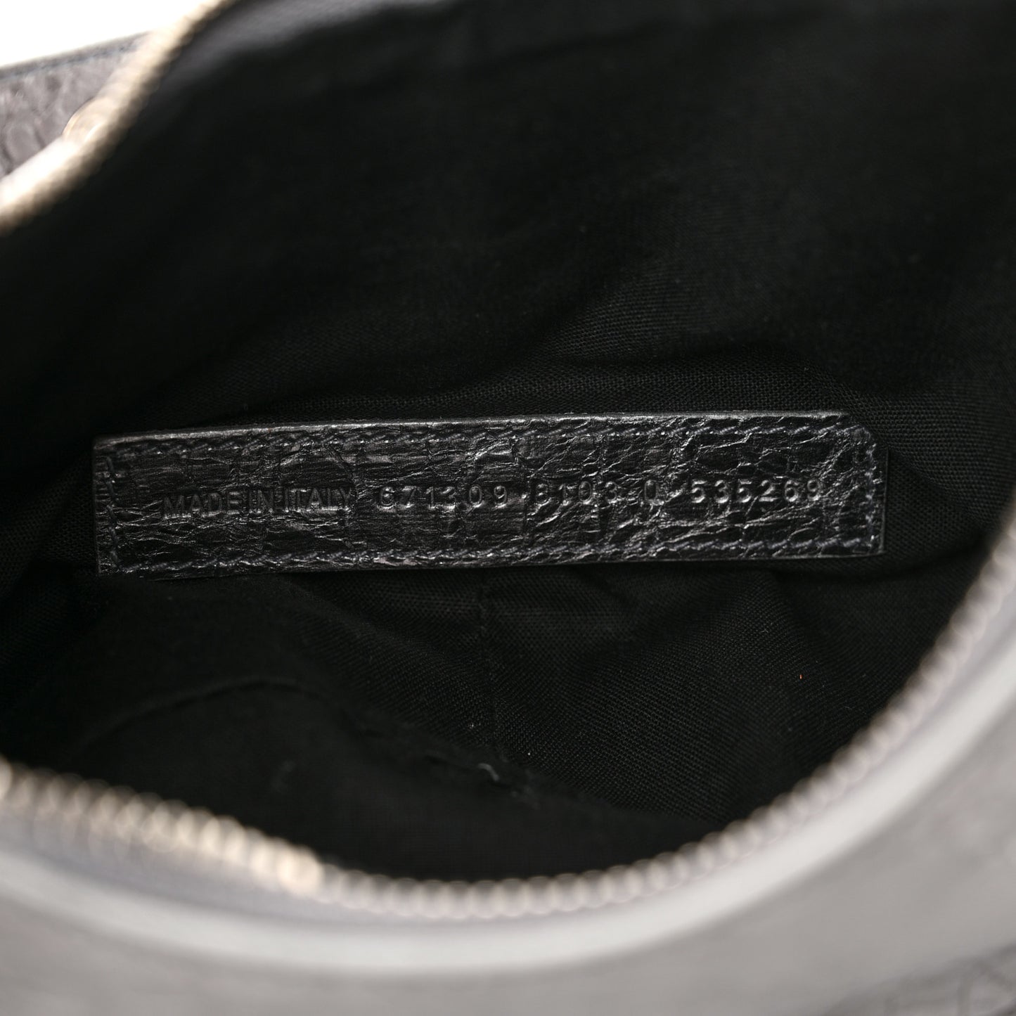 Metallic Agneau Arena Le Cagole Shoulder Bag XS Silver