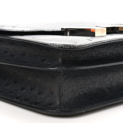 Hermes Ostrich Constance 24 Bleu Iris 10 of 13