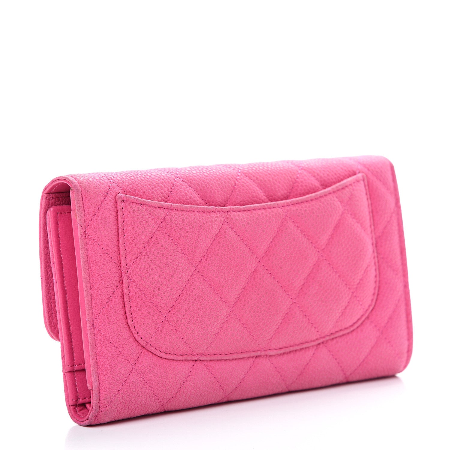 Chanel Iridescent Caviar Quilted Large Flap Wallet Pink 2 of 13
