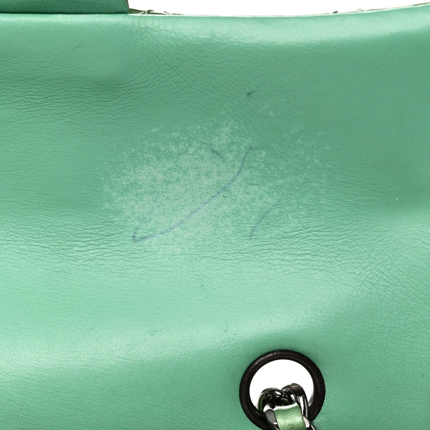 Chanel Patent Quilted Extra Mini Flap Green 11 of 11