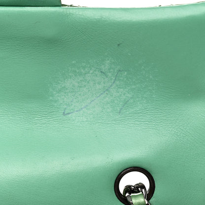 Chanel Patent Quilted Extra Mini Flap Green 11 of 11