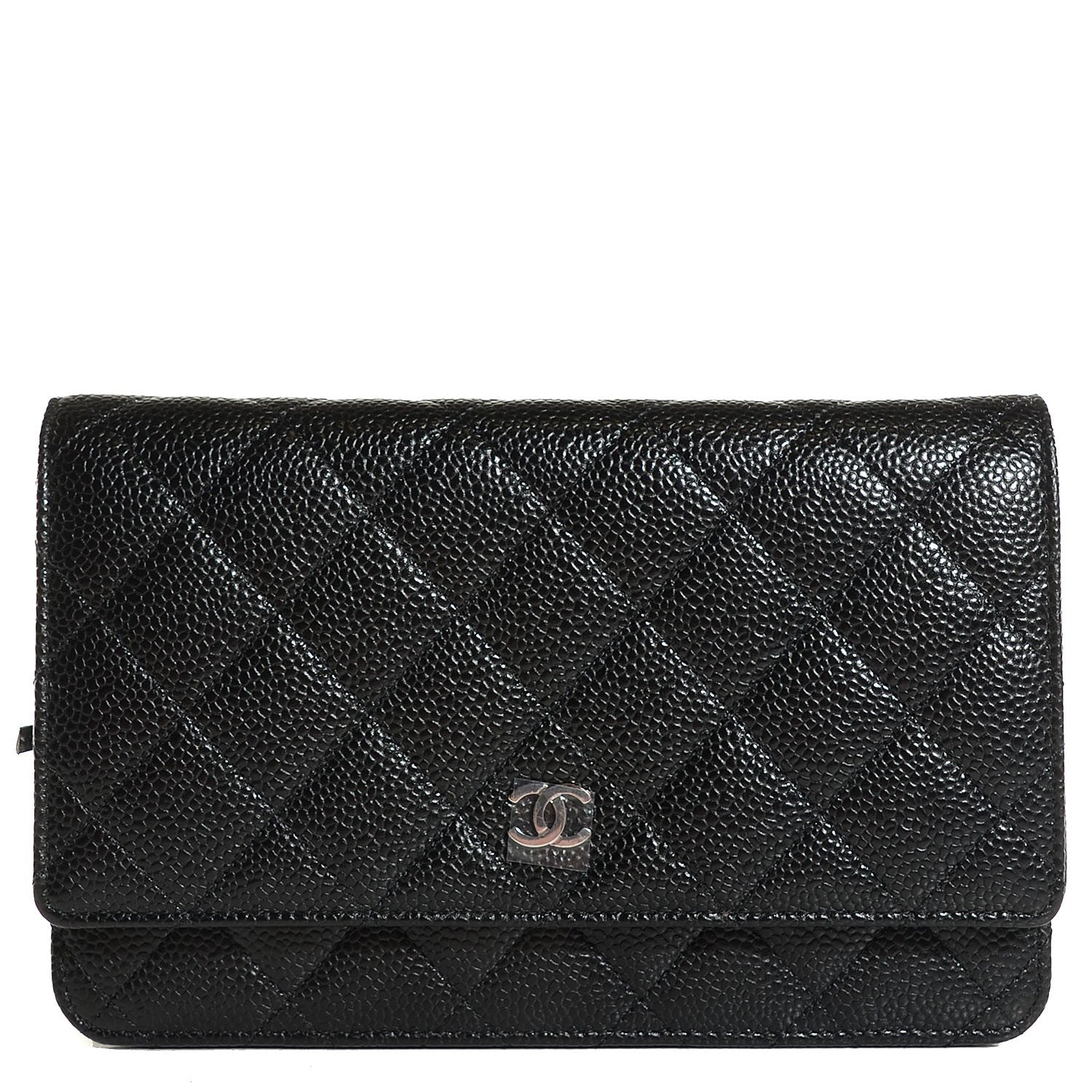 Chanel Caviar Quilted Wallet On Chain WOC Black 1 of 8