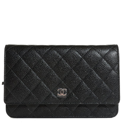 Chanel Caviar Quilted Wallet On Chain WOC Black 1 of 8