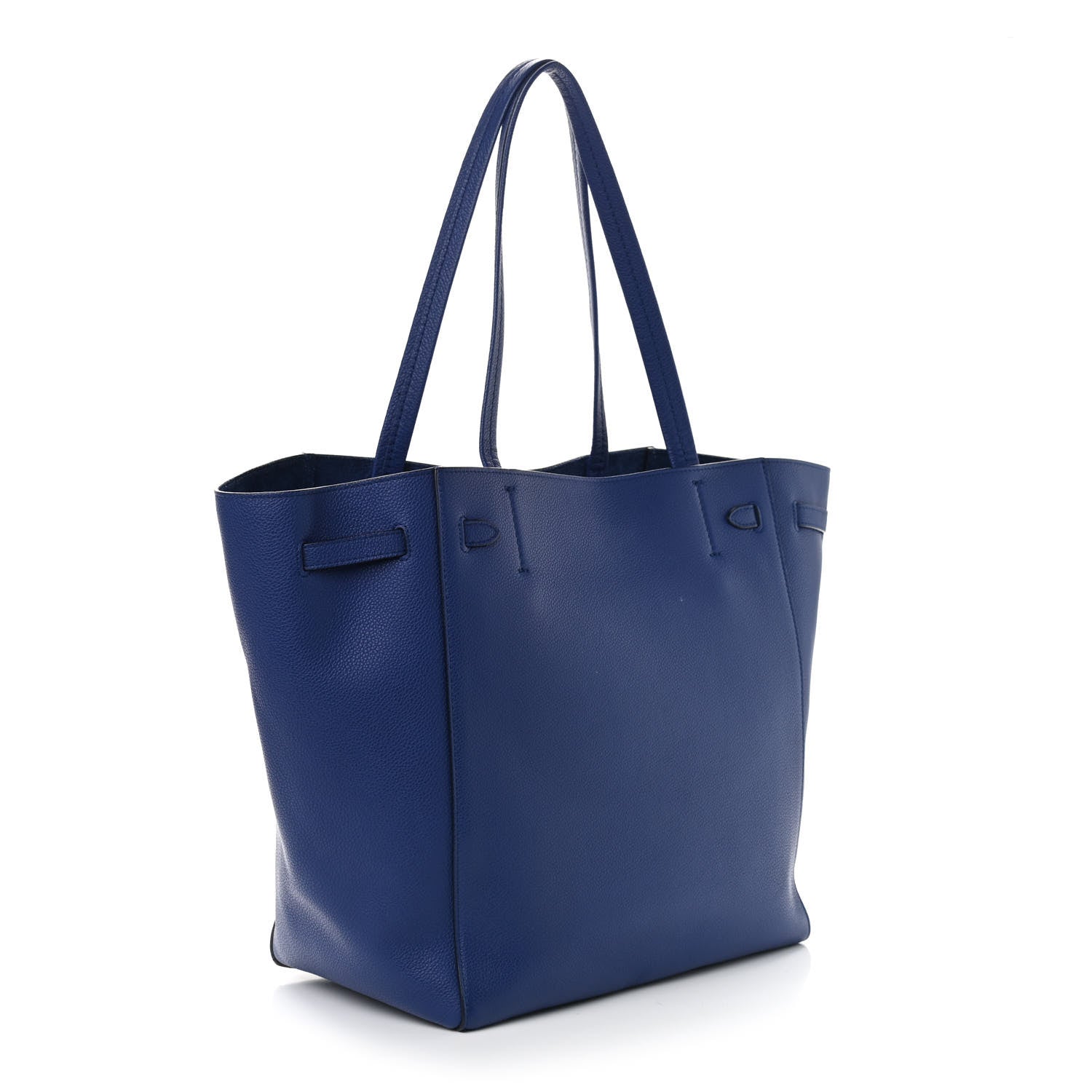 Celine Soft Grained Calfskin Small Belt Cabas Phantom Indigo 3 of 9