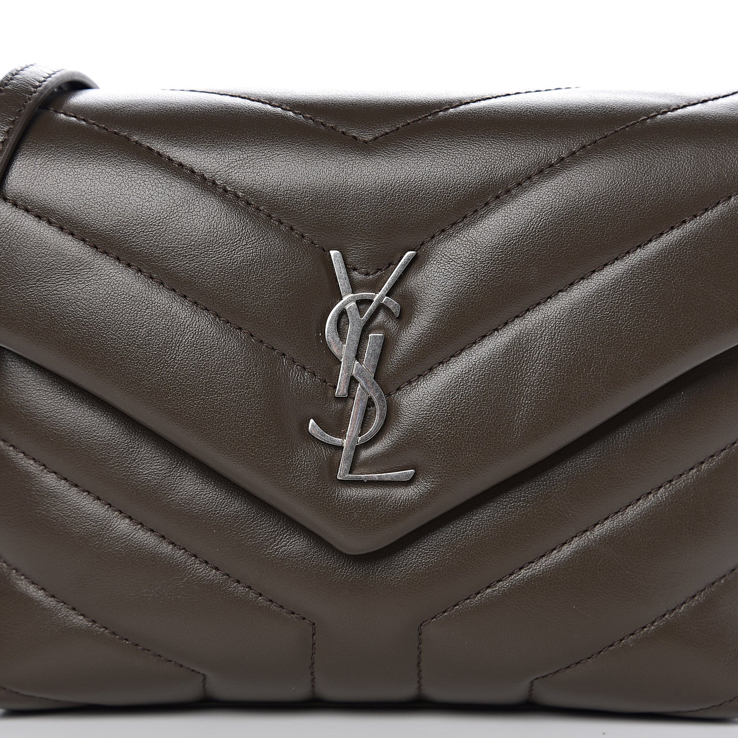 Calfskin Y Quilted Monogram Toy Loulou Crossbody Bag Faggio