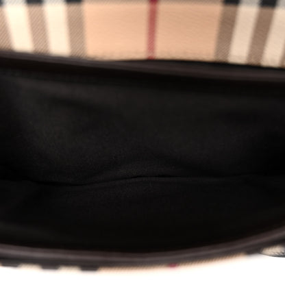 Burberry Haymarket Check Paisley Crossbody Brown 5 of 10